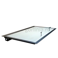 Крышка люка в подвал с электроприводом АМО с ручками для аварийного открывания без электричества